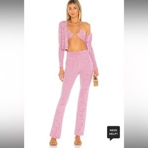 Lover + Friends pink Knit Pants BRAND NEW WITH TAGS